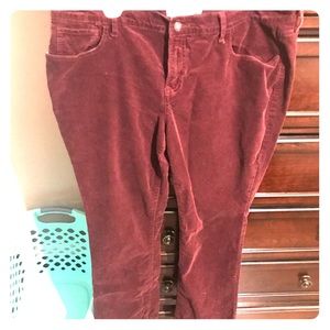 Old Navy Sweetheart Cords — Maroon —16